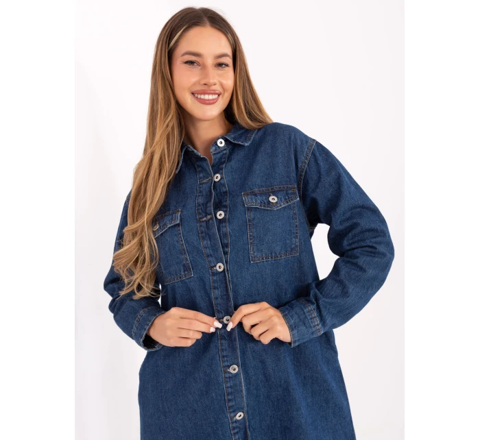 Dámské Jeans šaty D80026BI30469M314 Tmavě modrá - FPrice
