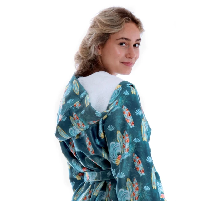 Dámský župan 3151 Oahu s kapucí - Vestis Dámský župan 3151 Oahu s kapucí - Vestis