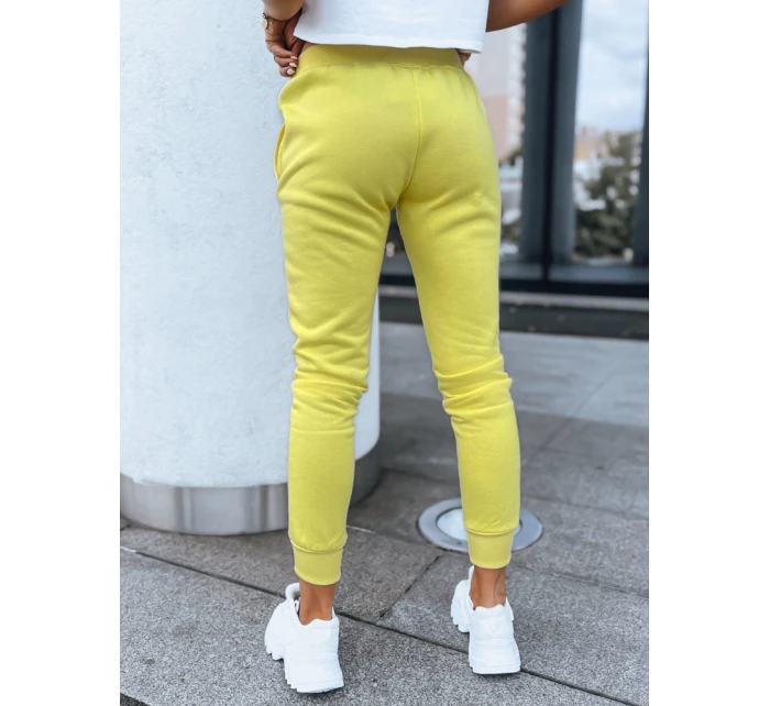 Dámské tepláky FITS žluté UY0580