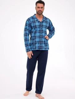 pyžamo model 21314920 dlouhé/r M2XL pánské pyžamo na zip - Cornette