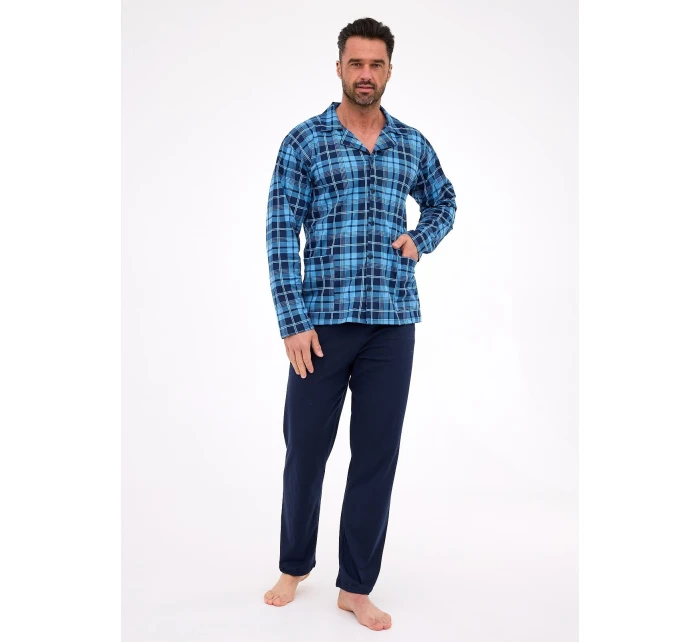 pyžamo model 21314920 dlouhé/r M2XL pánské pyžamo na zip - Cornette