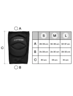 Volejbalové chrániče kolen Meteor M černé Volejbalové chrániče kolen Meteor M černé