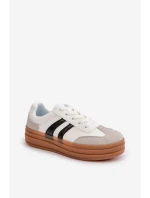 Dámské tenisky na platformě bílo-šedé Nesonice Dámské tenisky na platformě bílo-šedé Nesonice