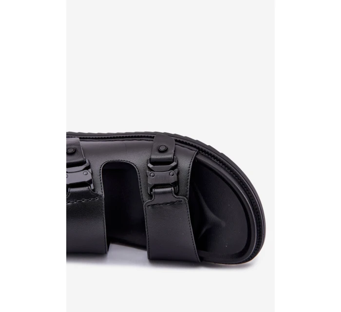 Pánské Kožené Sandály Big Star model 21693048 Černé - Big Star Shoes