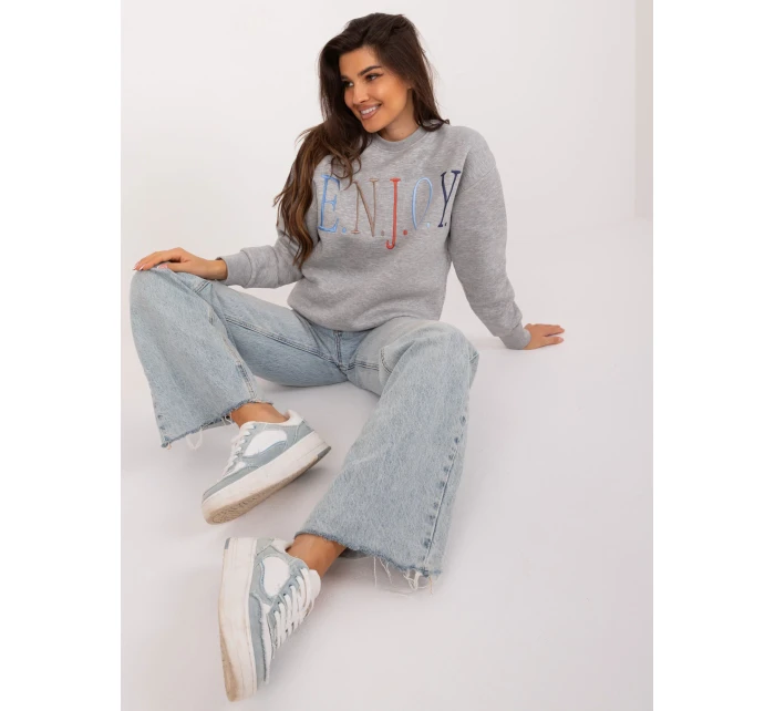 Mikina D10606BA02565C šedá Mikina D10606BA02565C šedá