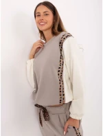 Komplet IT KMPL model 21494204 ciemny bezowy - FPrice Komplet IT KMPL model 21494204 ciemny bezowy - FPrice