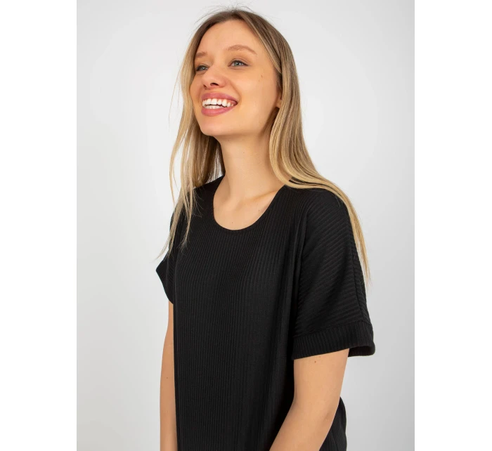 Dámská halenka LK BZ 509252.25x černá - FPrice Dámská halenka LK BZ 509252.25x černá - FPrice