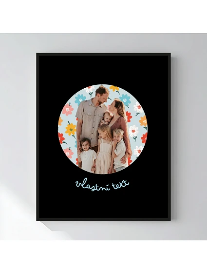 Personalizovaný magický fotoobraz v rámu - 40x50 - výřez fotky na podkladu Personalizovaný magický fotoobraz v rámu - 40x50 - výřez fotky na podkladu