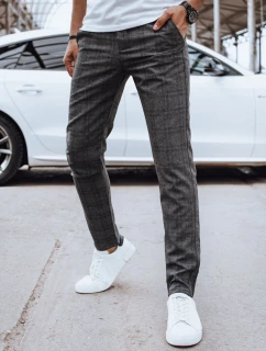 Pánské ležérní tmavě šedé kalhoty model 21977271 - Dstreet