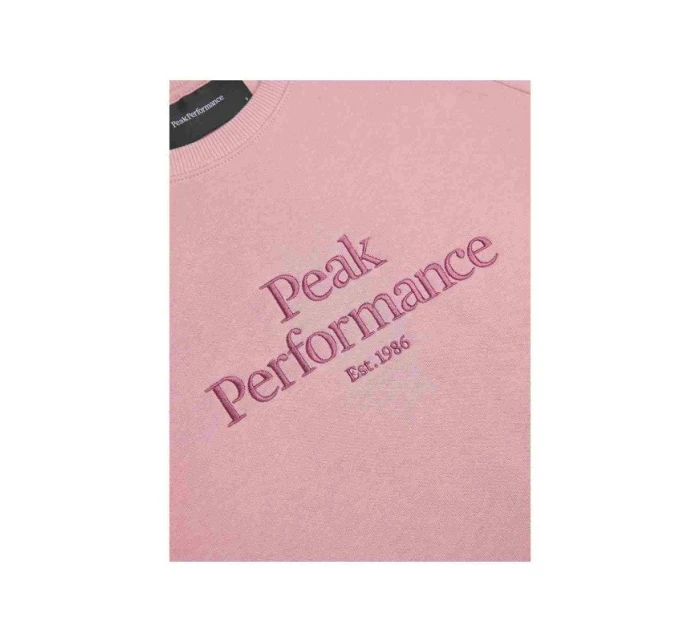 Bluza Peak Performance W Original Crew różowy