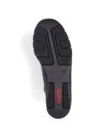 Kožené boty z hadí kůže Rieker W R474 černé Kožené boty z hadí kůže Rieker W R474 černé