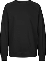 Neutral O 63001 Unisex raglánová mikina z bio bavlny 77.6301 black
