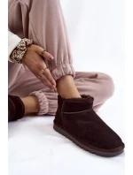 Dámské semišové nízké boty do sněhu model 21601982 - Boto Dámské semišové nízké boty do sněhu model 21601982 - Boto