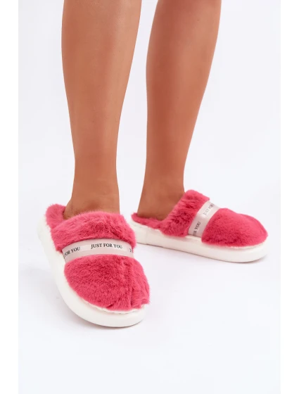 pantofle s ozdobným páskem růžové model 21681799 - Boto pantofle s ozdobným páskem růžové model 21681799 - Boto