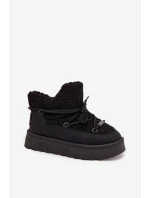 Dámské Sněhule Na Platformě S Kožíškem Big Star Černé model 21705925 - Big Star Shoes Dámské Sněhule Na Platformě S Kožíškem Big Star Černé model 21705925 - Big Star Shoes