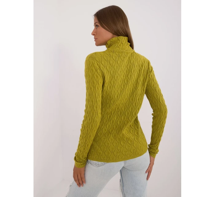 Sweter AT SW  oliwkowy model 20479926 - FPrice