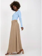 Spódnica TW SD BI model 20206447 ciemny bezowy - FPrice Spódnica TW SD BI model 20206447 ciemny bezowy - FPrice