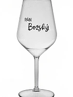 PÁN BOŽSKÝ - priehľadný nerozbitný pohár na víno 470 ml