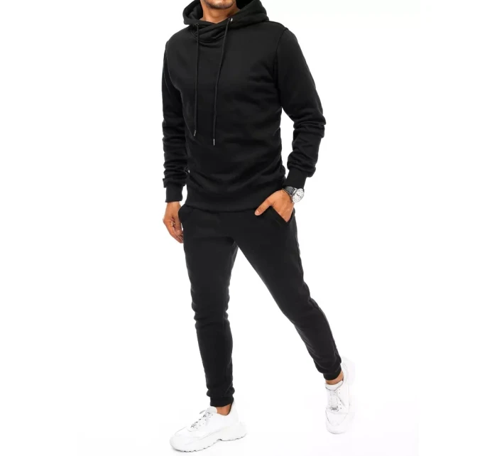 FashionStreet černá pánská tepláková souprava AX0671 FashionStreet černá pánská tepláková souprava AX0671