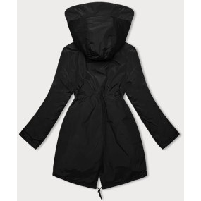 Černá dámská zimní bunda s kapucí Glakate (H-3832)