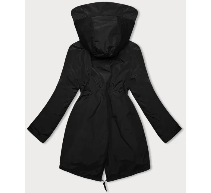 Černá dámská zimní bunda s kapucí Miss TiTi (H-3832) Černá dámská zimní bunda s kapucí Miss TiTi (H-3832)