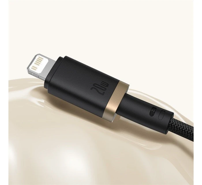 Kabel Baseus Dura Type C 20W 1m (černý/zlatý)