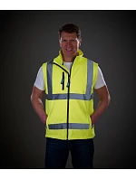 Yoko HV 006 Hi-Vis softshellová vesta 79.V006 hi vis yellow