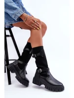 Dámské kotníkové boty s punčochou černé Abroze Dámské kotníkové boty s punčochou černé Abroze