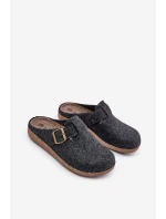 Pánské Pantofle S Přezkou Pantofle  Grafitové model 21677492 - Inblu