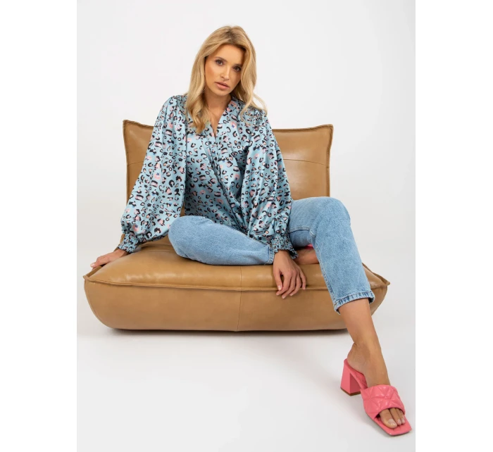 Dámská košile LK KS  černá a modrá  model 18132708 - FPrice