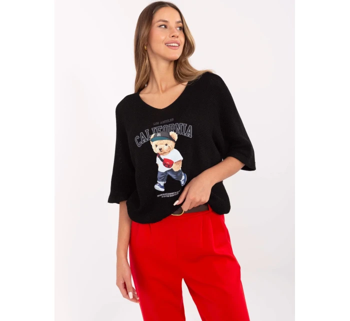 Sweter MI SW model 20849250 czarny - FPrice Sweter MI SW model 20849250 czarny - FPrice