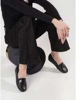 Jedinečné  polobotky černé dámské ukryta koturna