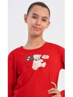 Dětské pyžamo dlouhé Méďa se šálou