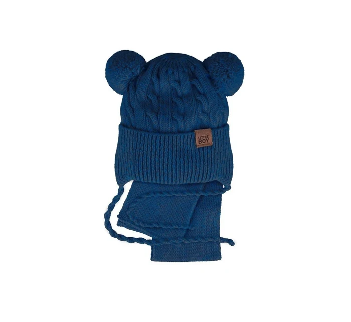 Chlapecký komplet model 20491523 Čepice a šála - AJS Chlapecký komplet model 20491523 Čepice a šála - AJS