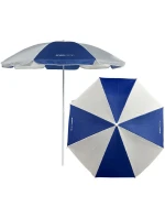 BALKONOVÝ PLÁŽOVÝ SLUNEČNÍK 160 CM BÍLO-MODRÝ 1067643