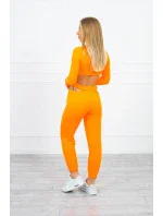 Sada s blůzou nahoře oranžová neonová Sada s blůzou nahoře oranžová neonová