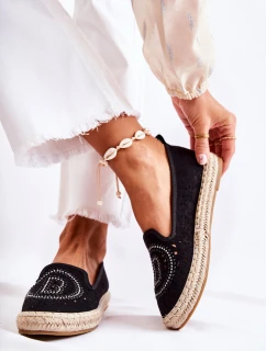 Prolamované Nazouvací dámské espadrilky Černá model 21588563 - S.Barski