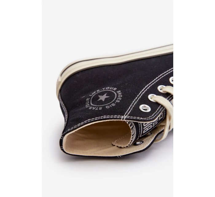 Dámské vysoké tenisky Big Star model 21654788 černé - Big Star Shoes Dámské vysoké tenisky Big Star model 21654788 černé - Big Star Shoes