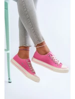Nízké dámské tenisky Big Star model 21654830 Růžové - Big Star Shoes Nízké dámské tenisky Big Star model 21654830 Růžové - Big Star Shoes