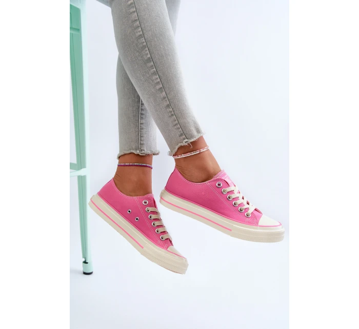 Nízké dámské tenisky Big Star model 21654830 Růžové - Big Star Shoes Nízké dámské tenisky Big Star model 21654830 Růžové - Big Star Shoes