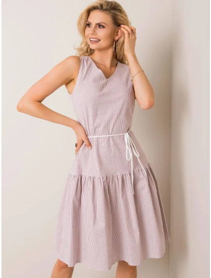 Šaty LK SK model 17404197 bílá béžová - FPrice
