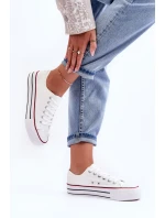 Nízké klasické tenisky na platformě Bílé Jazlyn Nízké klasické tenisky na platformě Bílé Jazlyn