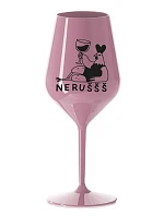 NERUŠŠŠ - světle růžová nerozbitná sklenice na víno 470 ml NERUŠŠŠ - světle růžová nerozbitná sklenice na víno 470 ml