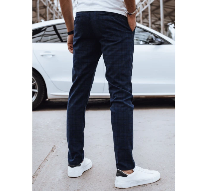 Pánské tmavě modré kalhoty pro volný čas FashionStreet UX4387