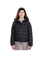 Dětská péřová bunda 4F U0704 tmavě černá 4FJWAW25TDJAU0704 20S