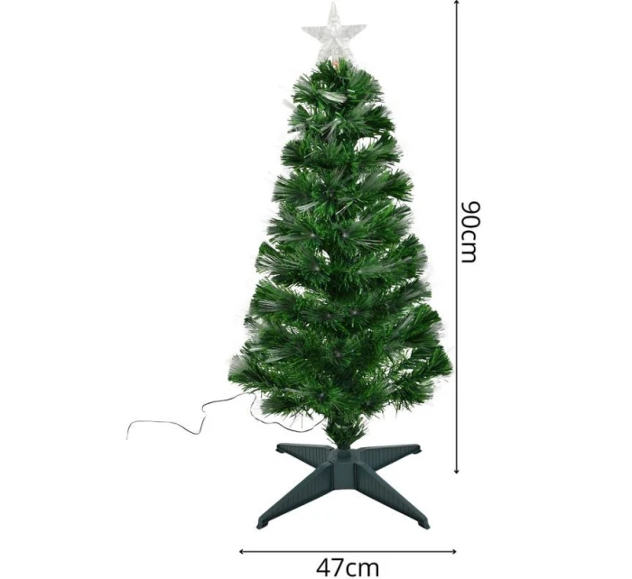 DEKORATIVNÍ VÁNOČNÍ STROMEK VÍCEBAREVNÝ 90CM