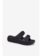 Dámské Pěnové Sandály Se Suchým Zipem Big Star RR274A527 Černé Dámské Pěnové Sandály Se Suchým Zipem Big Star RR274A527 Černé