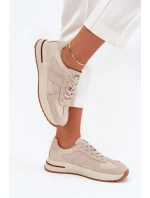 Kožené Dámské Sportovní Boty Sneakers Daniel Lopez Just Dare SS2D4043 Béžové