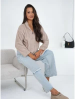 Bluza CS BL model 21920859 jasny beżowy - FPrice Bluza CS BL model 21920859 jasny beżowy - FPrice