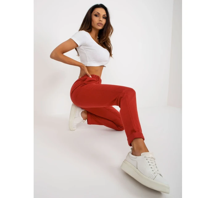 Kalhoty LK SP 507801 1.06X tmavě oranžová Kalhoty LK SP 507801 1.06X tmavě oranžová